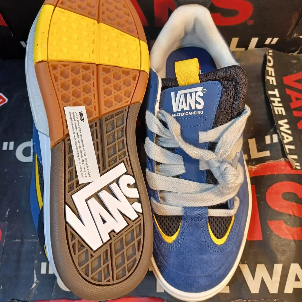 Vans Men's 7/Women's 8.5 Skate Mixxa Navy/Grey Skateboarding Shoes VN000CUYY27